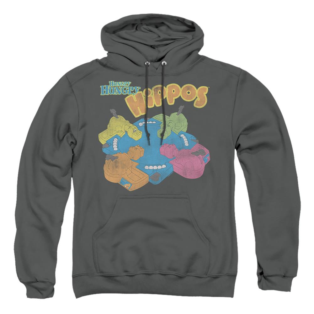 Hungry Hungry Hippos Ready To Play Men's Pull-Over 75 25 Poly Hoodie