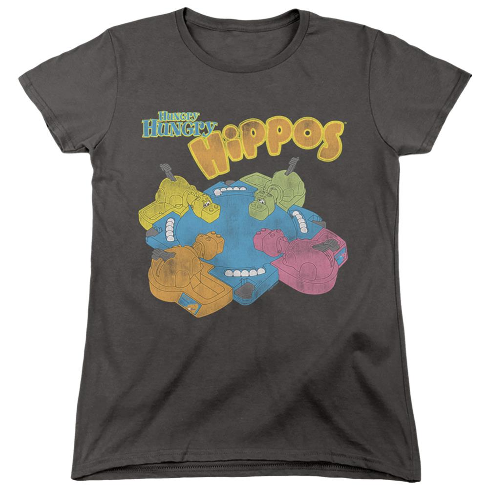 Hungry Hungry Hippos Ready To Play Women's 18/1 Cotton Short-Sleeve T-Shirt