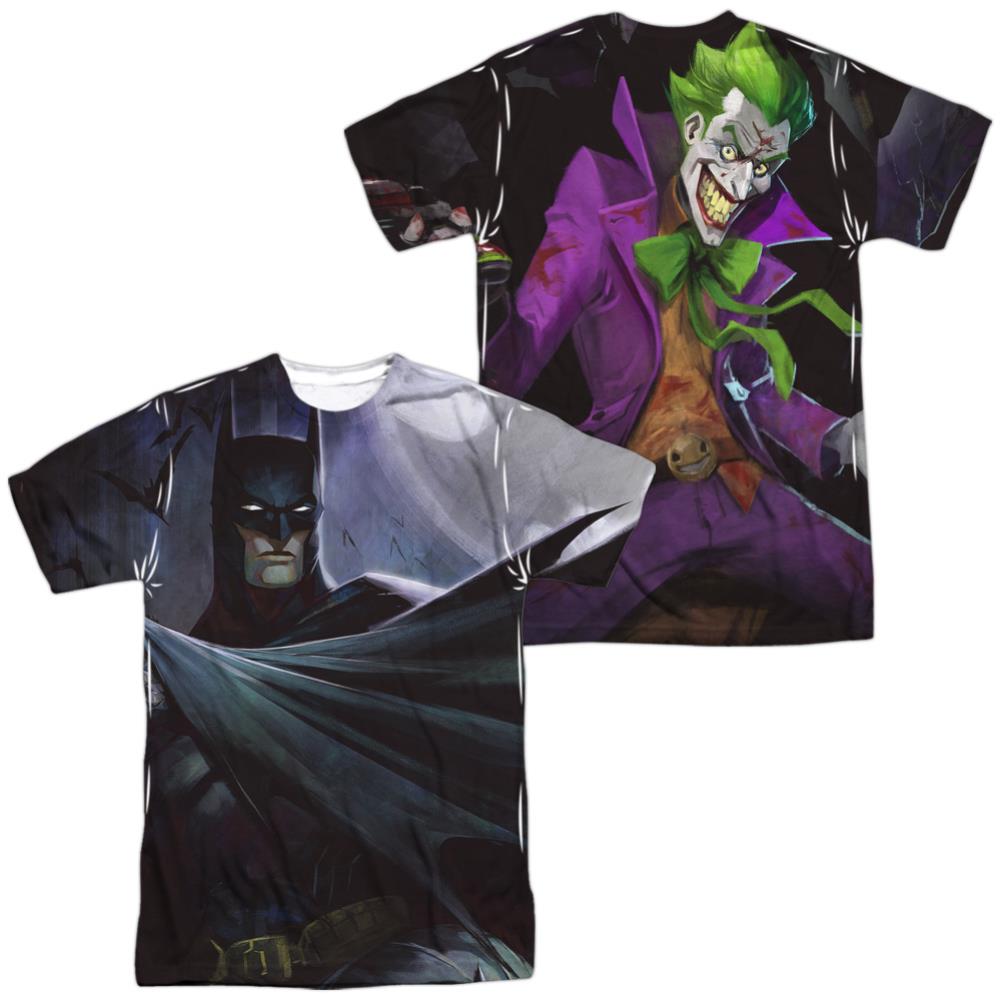 Infinite Crisis Batman VS Joker (Front/Back Print) Men's Regular Fit Polyester Short-Sleeve T-Shirt