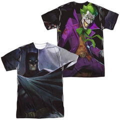 Infinite Crisis Batman VS Joker (Front/Back Print) Men's Regular Fit Polyester Short-Sleeve T-Shirt