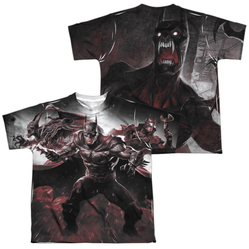 Infinite Crisis IC Batman (Front/Back Print) Youth Regular Fit Poly Short-Sleeve T-Shirt