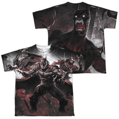 Infinite Crisis IC Batman (Front/Back Print) Youth Regular Fit Poly Short-Sleeve T-Shirt
