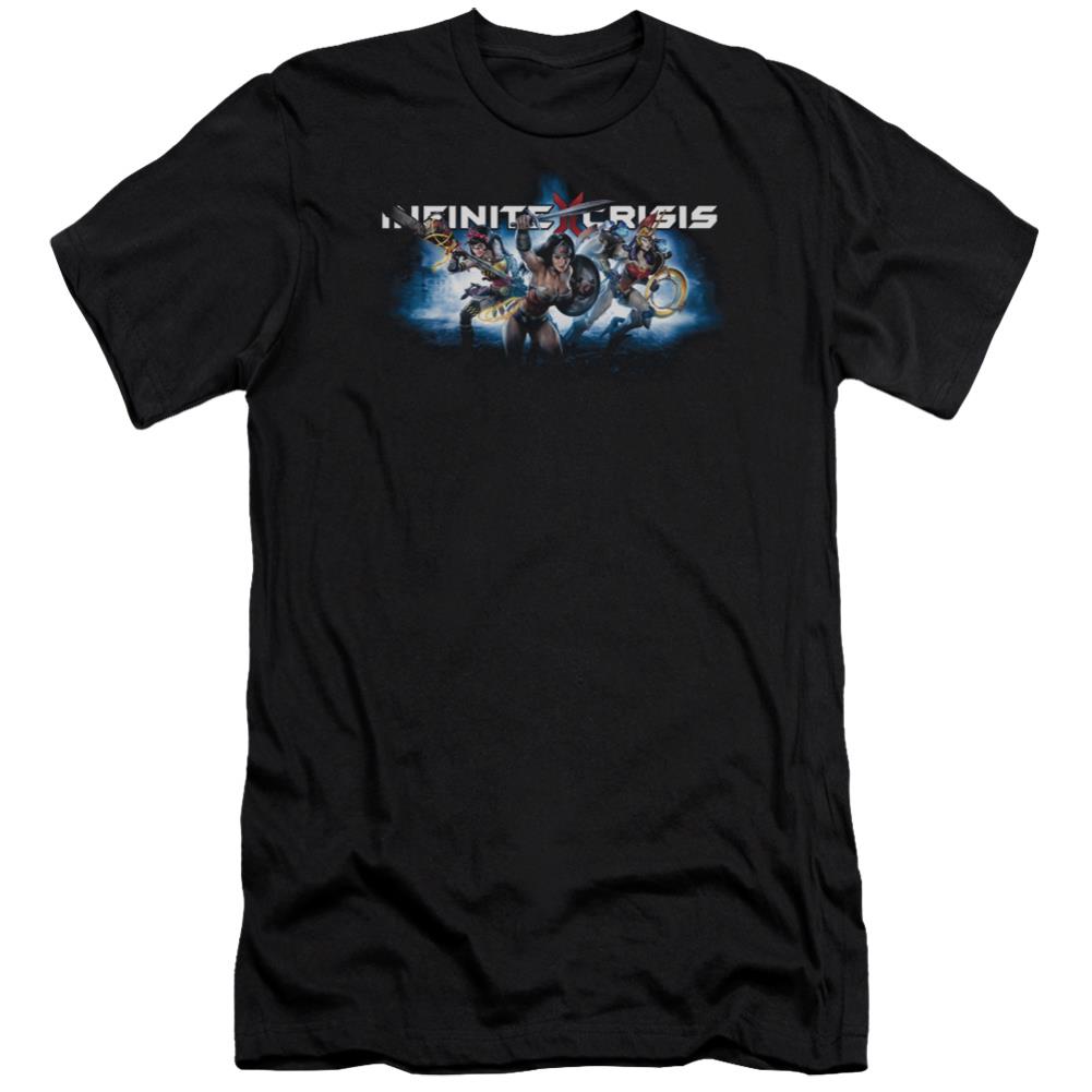 Infinite Crisis IC Blue Men's Ultra-Soft 30/1 Cotton Slim Short-Sleeve T-Shirt