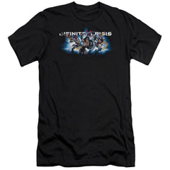 Infinite Crisis IC Blue Men's Ultra-Soft 30/1 Cotton Slim Short-Sleeve T-Shirt