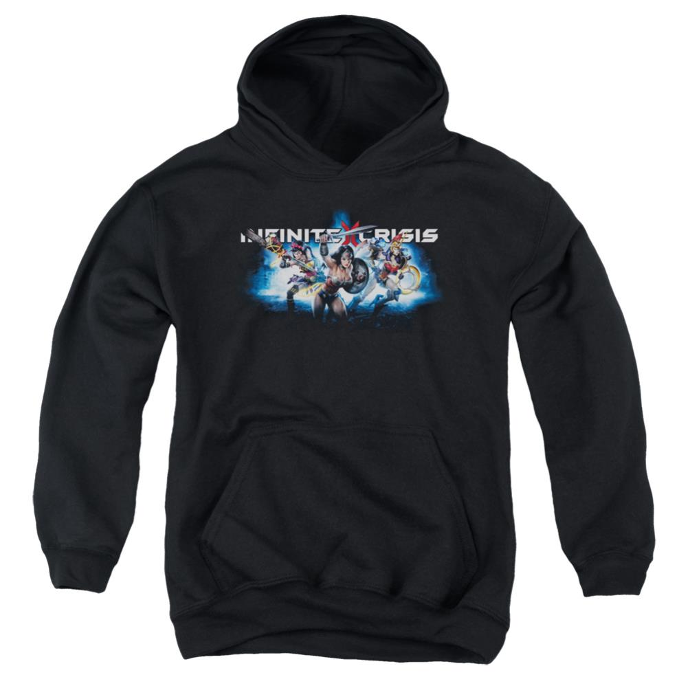 Infinite Crisis IC Blue Youth Cotton Poly Pull-Over Hoodie