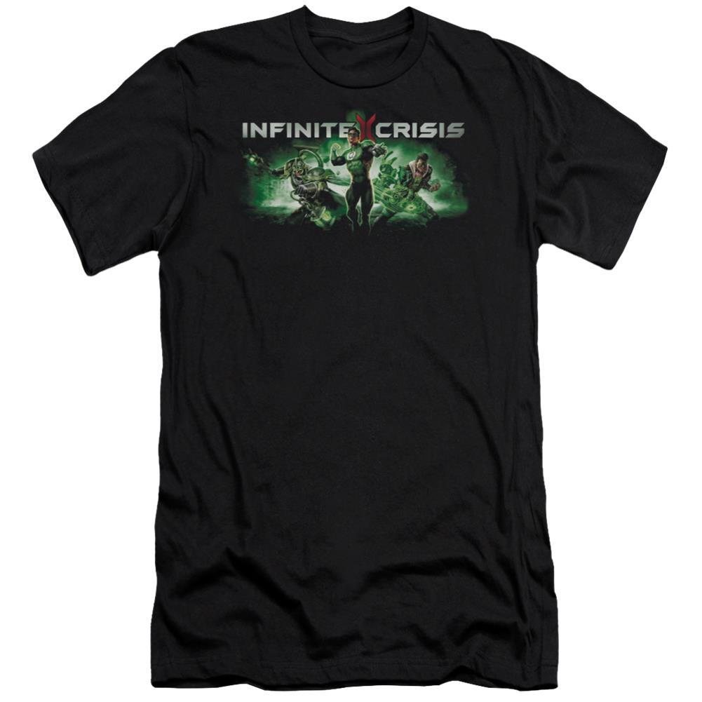 Infinite Crisis IC Green Men's Ultra-Soft 30/1 Cotton Slim Short-Sleeve T-Shirt