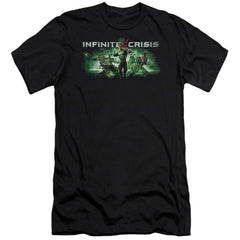 Infinite Crisis IC Green Men's Ultra-Soft 30/1 Cotton Slim Short-Sleeve T-Shirt