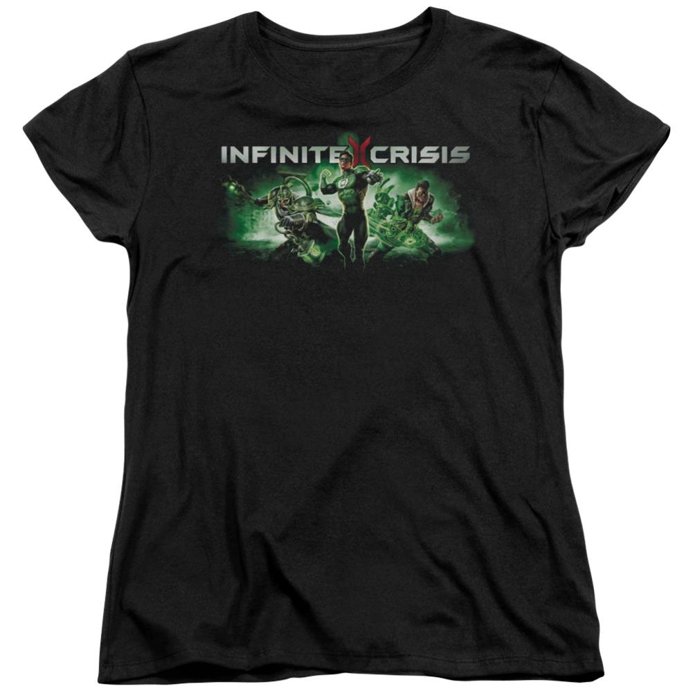 Infinite Crisis IC Green Women's 18/1 Cotton Short-Sleeve T-Shirt