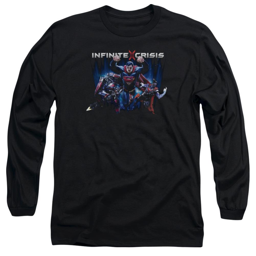 Infinite Crisis IC Super Men's 18/1 Cotton Long-Sleeve T-Shirt