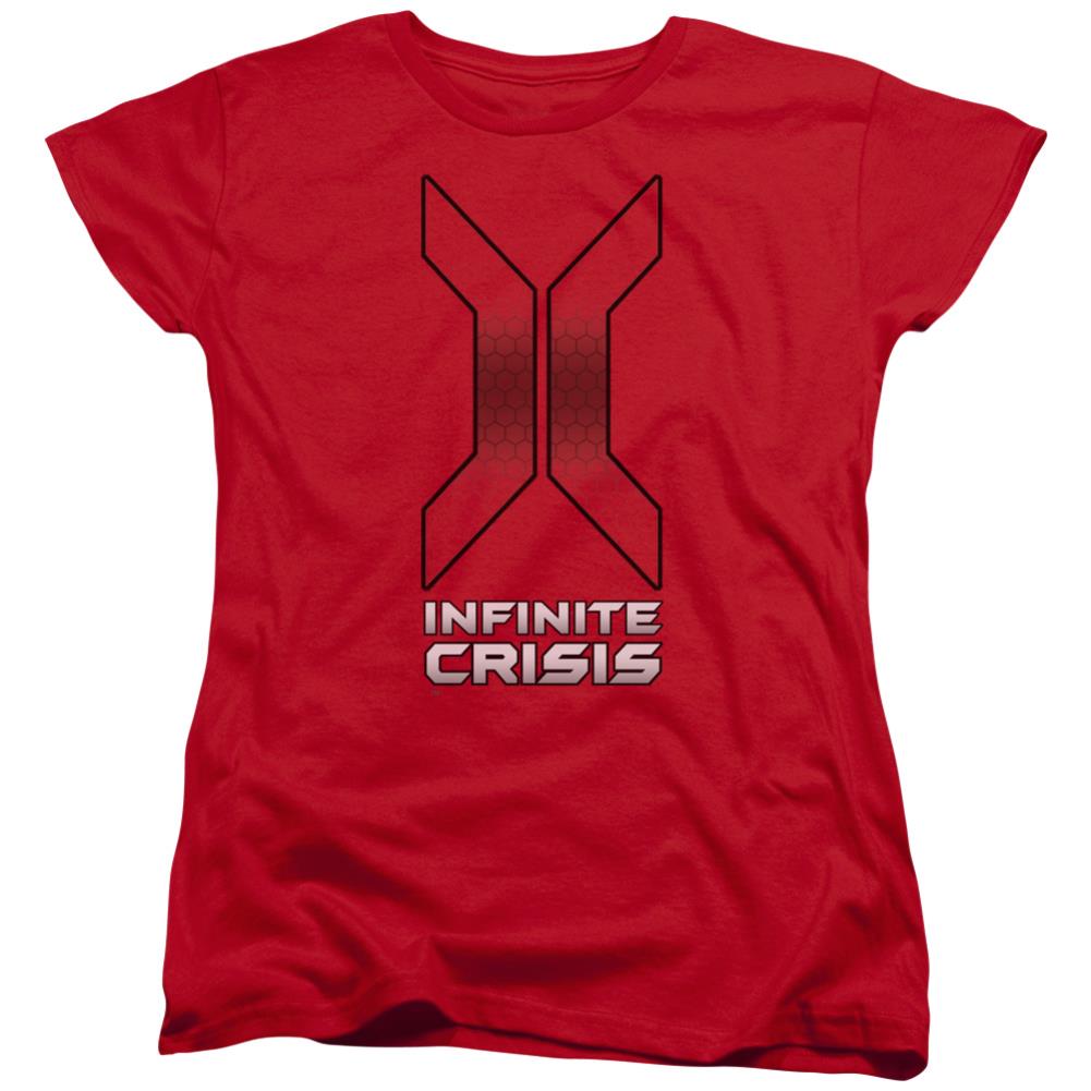 Infinite Crisis Title Women's 18/1 Cotton Short-Sleeve T-Shirt