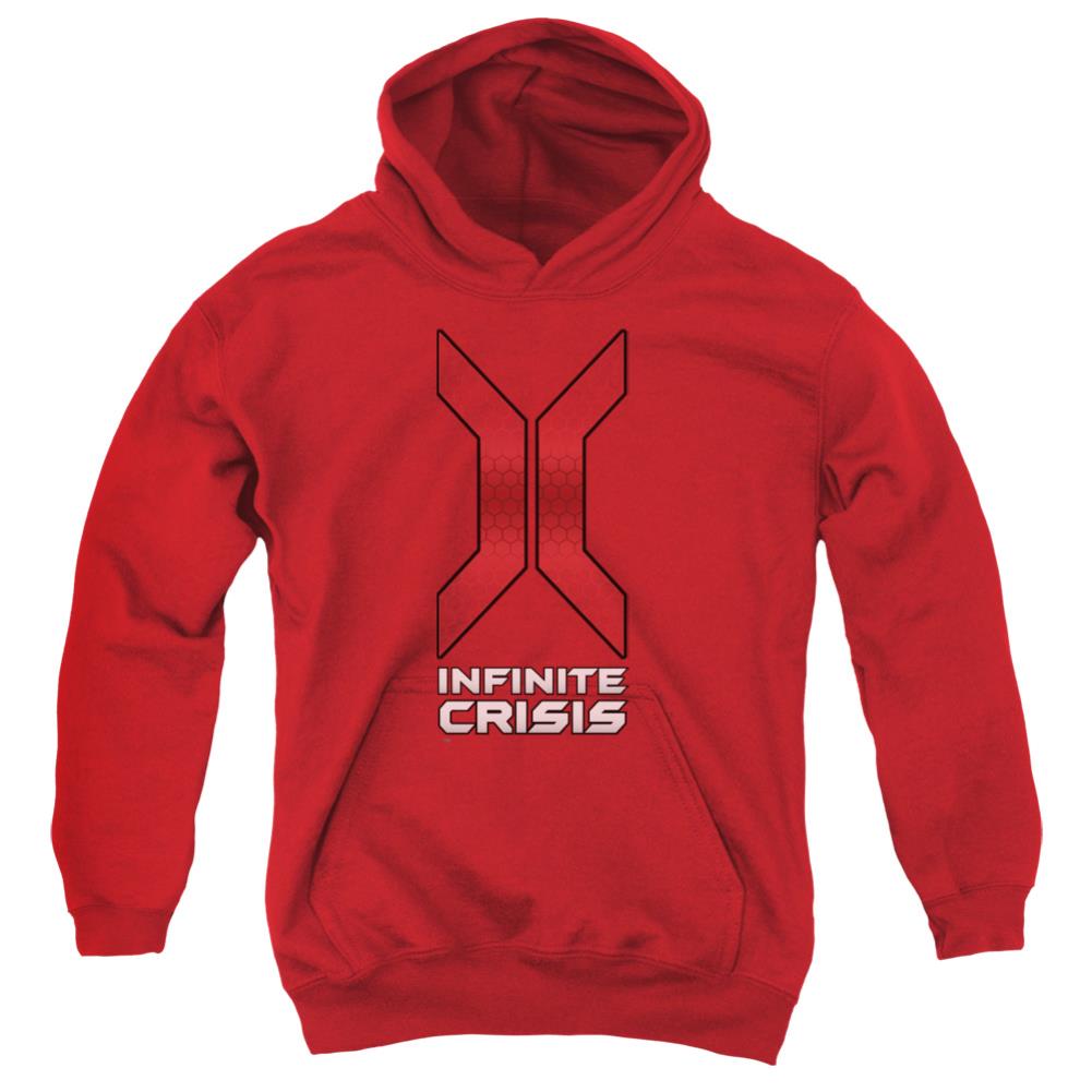 Infinite Crisis Title Youth Cotton Poly Pull-Over Hoodie