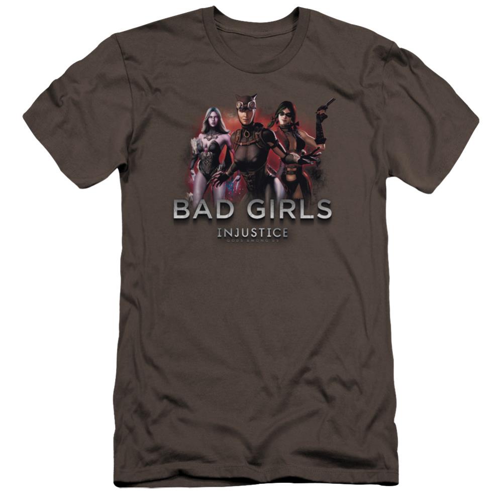 Injustice Gods Among Us Bad Girls Men's Ultra-Soft 30/1 Cotton Slim Short-Sleeve T-Shirt