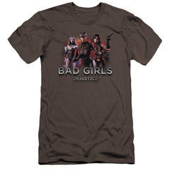 Injustice Gods Among Us Bad Girls Men's Ultra-Soft 30/1 Cotton Slim Short-Sleeve T-Shirt