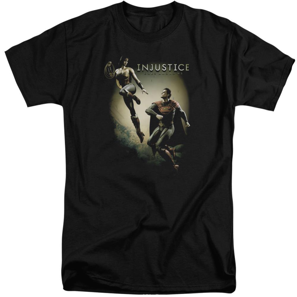 Injustice Gods Among Us Battle Of The Gods Men's 18/1 Tall Cotton Short-Sleeve T-Shirt