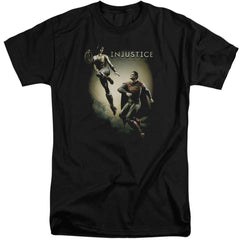 Injustice Gods Among Us Battle Of The Gods Men's 18/1 Tall Cotton Short-Sleeve T-Shirt