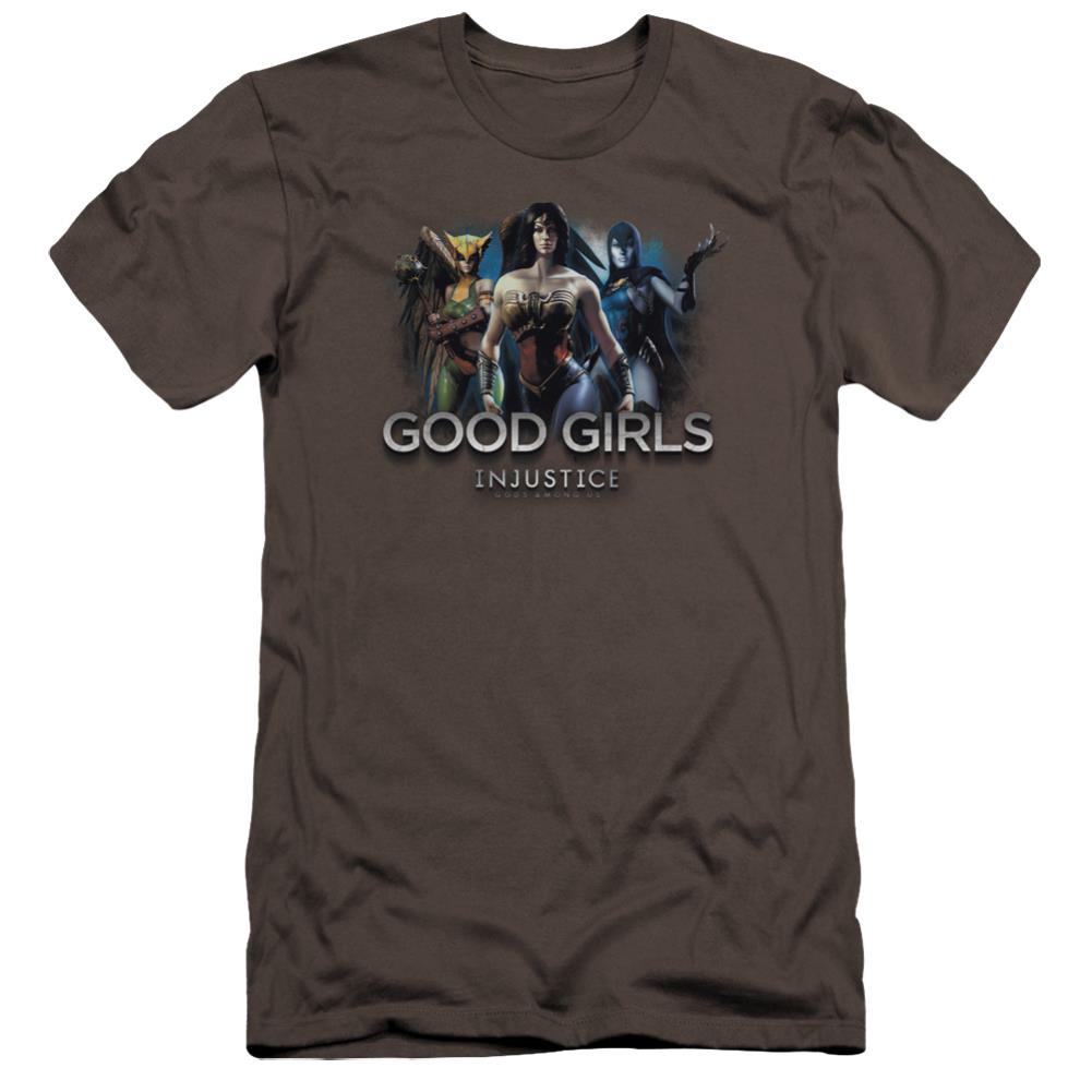 Injustice Gods Among Us Good Girls Men's Ultra-Soft 30/1 Cotton Slim Short-Sleeve T-Shirt