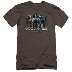 Injustice Gods Among Us Good Girls Men's Ultra-Soft 30/1 Cotton Slim Short-Sleeve T-Shirt