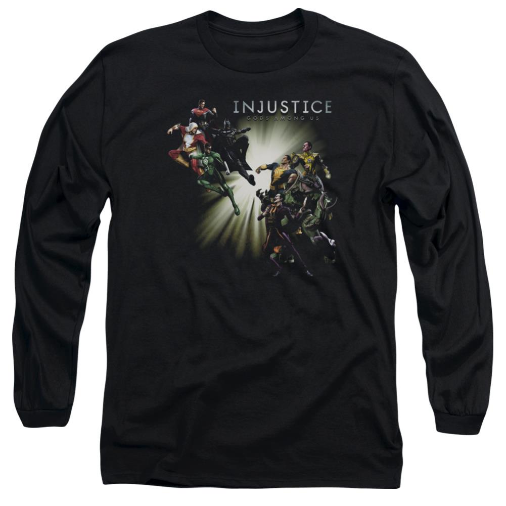 Injustice Gods Among Us Good VS Evil Men's 18/1 Cotton Long-Sleeve T-Shirt