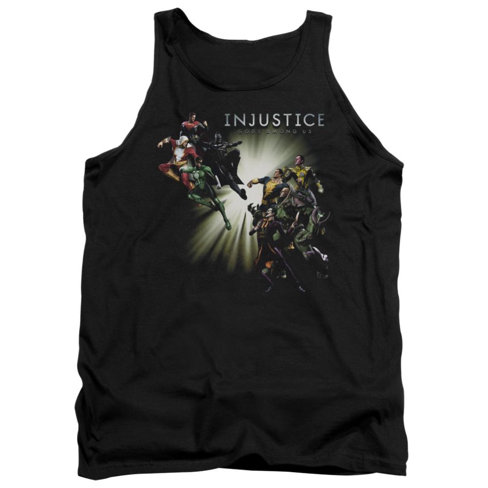 Injustice Gods Among Us Good VS Evil Men's 18/1 Cotton Tank Top