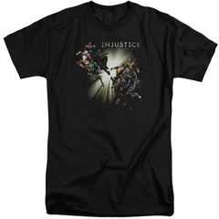 Injustice Gods Among Us Good VS Evil Men's 18/1 Tall Cotton Short-Sleeve T-Shirt