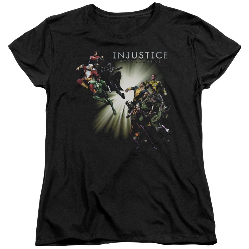 Injustice Gods Among Us Good VS Evil Women's 18/1 Cotton Short-Sleeve T-Shirt
