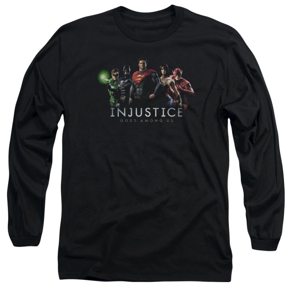 Injustice Gods Among Us Injustice League Men's 18/1 Cotton Long-Sleeve T-Shirt