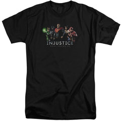 Injustice Gods Among Us Injustice League Men's 18/1 Tall Cotton Short-Sleeve T-Shirt