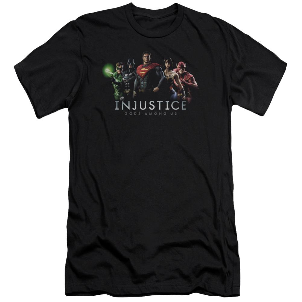 Injustice Gods Among Us Injustice League Men's Ultra-Soft 30/1 Cotton Slim Short-Sleeve T-Shirt