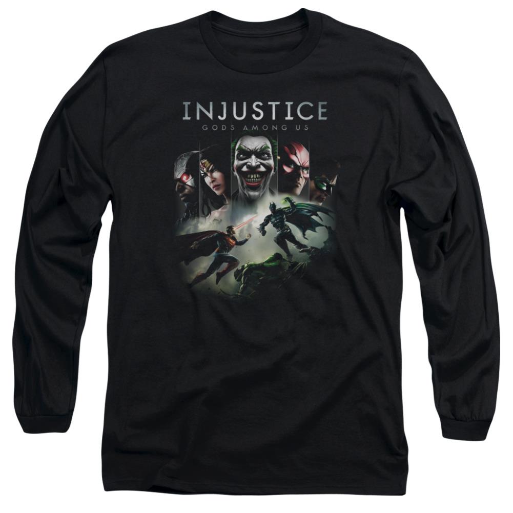 Injustice Gods Among Us Key Art Men's 18/1 Cotton Long-Sleeve T-Shirt