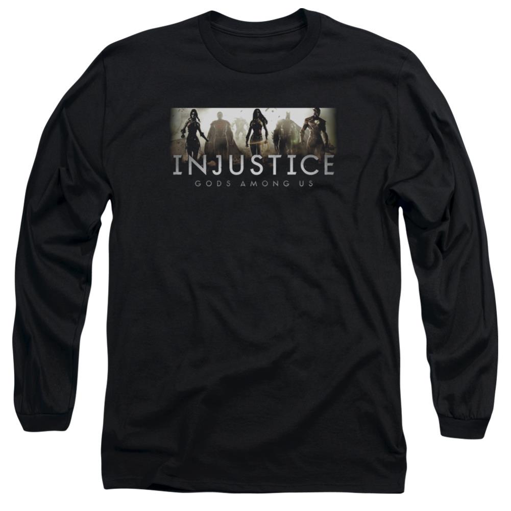 Injustice Gods Among Us Logo Men's 18/1 Cotton Long-Sleeve T-Shirt