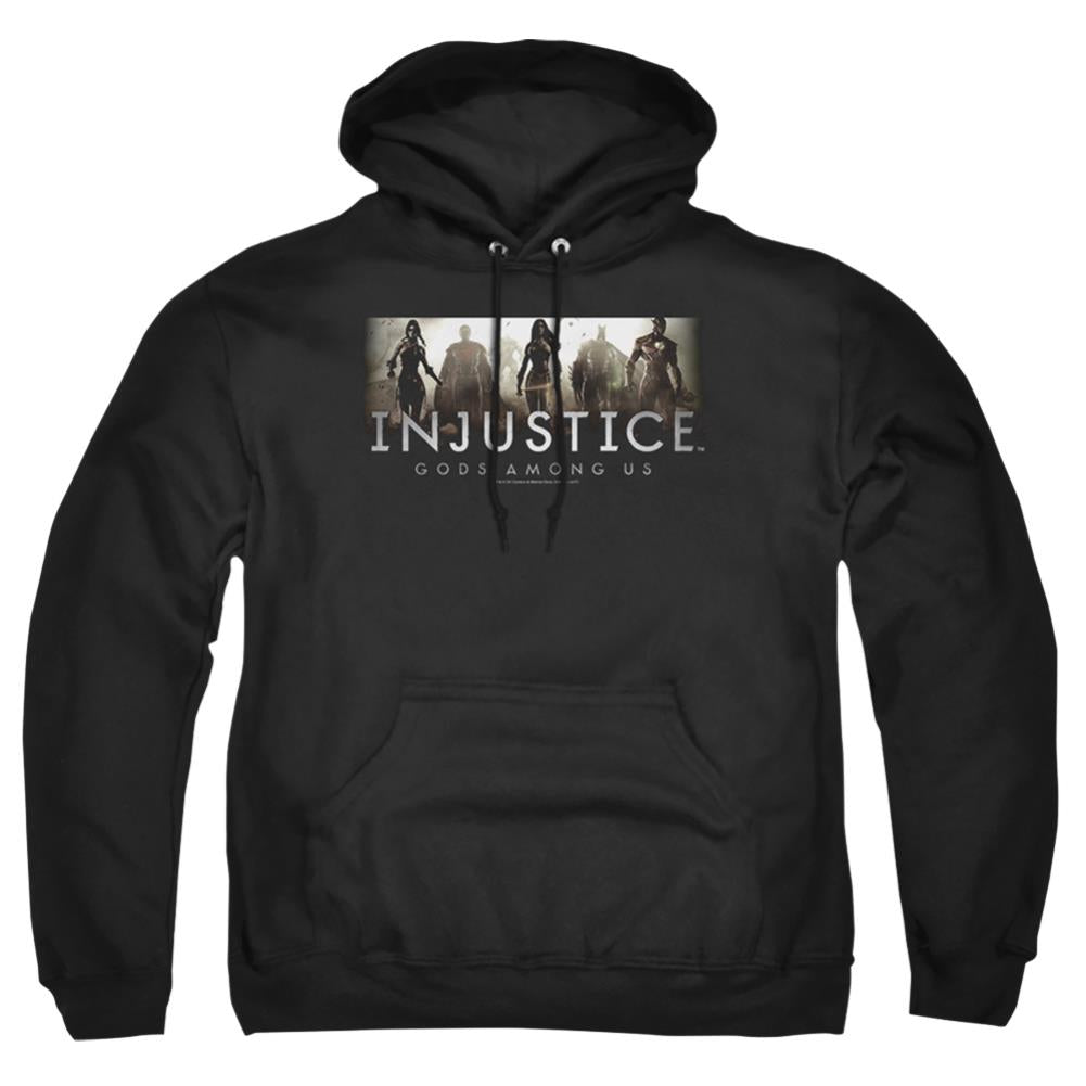 Injustice Gods Among Us Logo Men's Pull-Over 75 25 Poly Hoodie