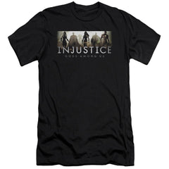 Injustice Gods Among Us Logo Men's Ultra-Soft 30/1 Cotton Slim Short-Sleeve T-Shirt