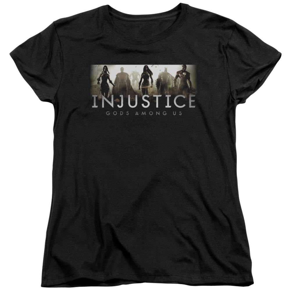 Injustice Gods Among Us Logo Women's 18/1 Cotton Short-Sleeve T-Shirt