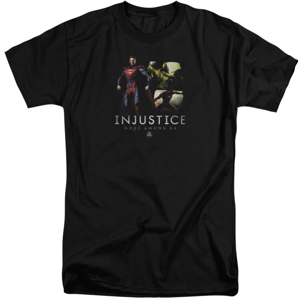 Injustice Gods Among Us Supermans Revenge Men's 18/1 Tall Cotton Short-Sleeve T-Shirt
