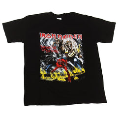 Iron Maiden Men's Number of the Beast Album Art 2008 World Tour Countries Black T-Shirt