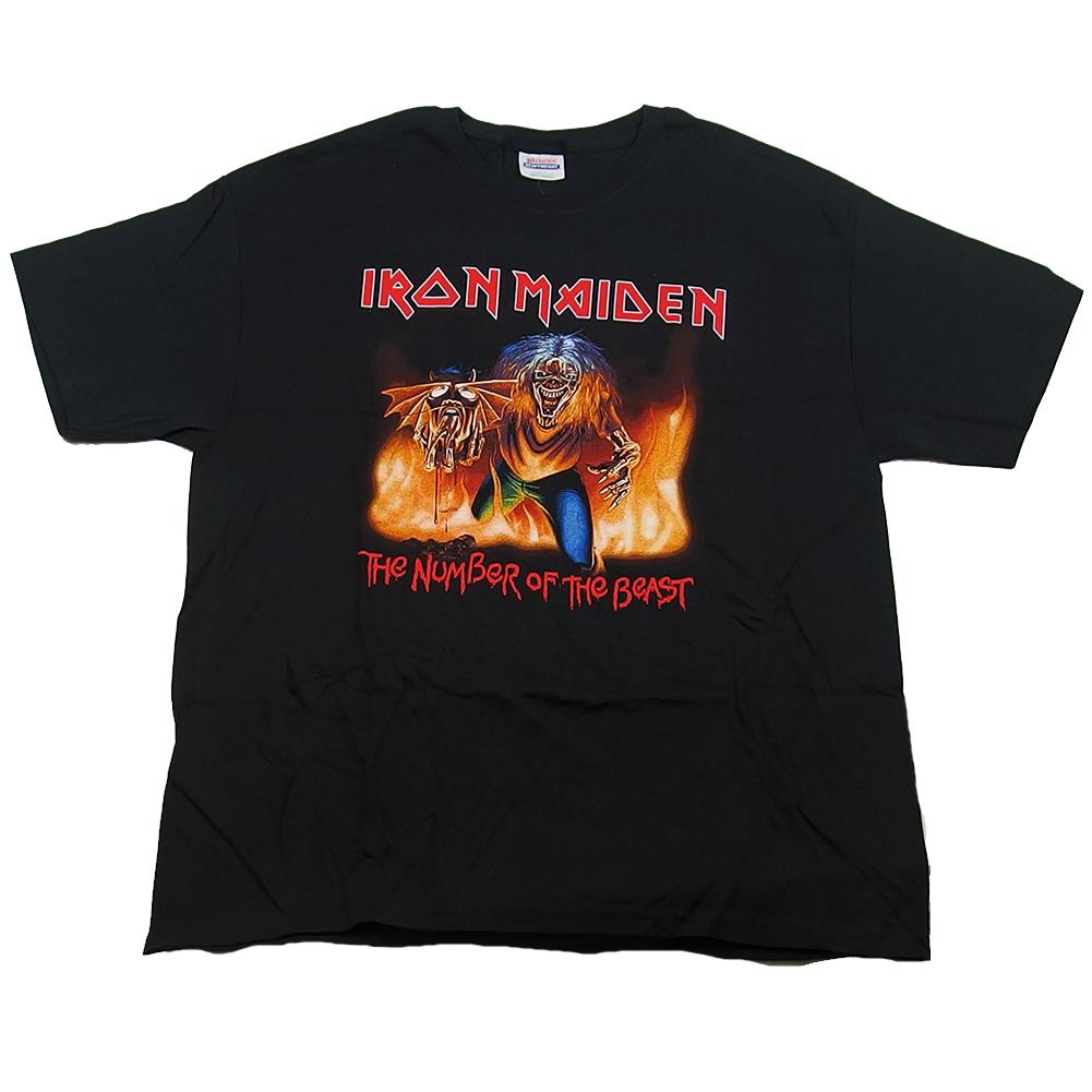 Iron Maiden Men's Number Of The Beast Devil Head Black T-Shirt