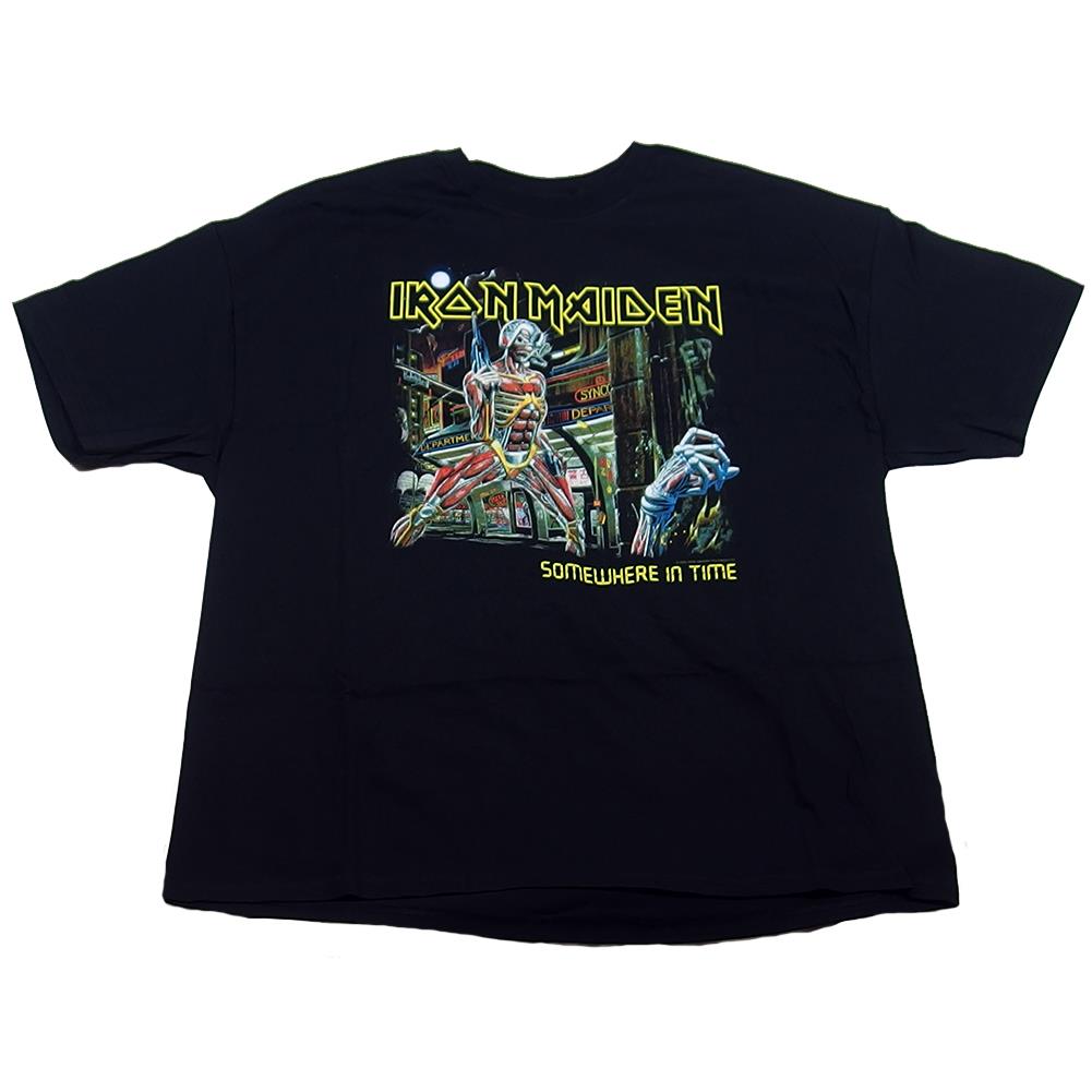 Iron Maiden Men's Somewhere In Time Somewhere On Tour Black T-Shirt