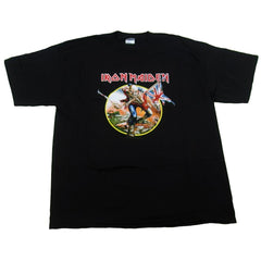 Iron Maiden Men's Trooper Somewhere Back In Time Tour Black T-Shirt