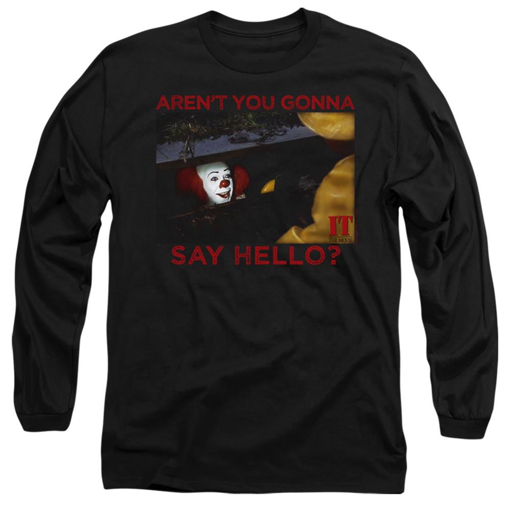 It (1990) Hello Men's 18/1 Cotton Long-Sleeve T-Shirt