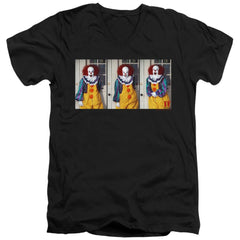 It (1990) Joke Men's 30/1 Cotton Slim V-Neck T-Shirt