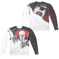 It (1990) Pennywise It Men's Regular Fit Polyester Long-Sleeve T-Shirt