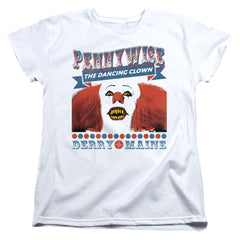 It (1990) The Dancing Clown Women's 18/1 Cotton Short-Sleeve T-Shirt