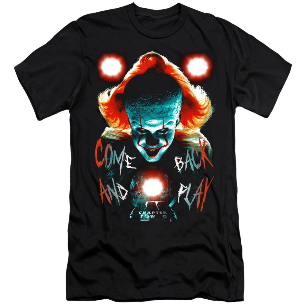 It (2017) Dead Lights Men's Ultra-Soft 30/1 Cotton Slim Short-Sleeve T-Shirt