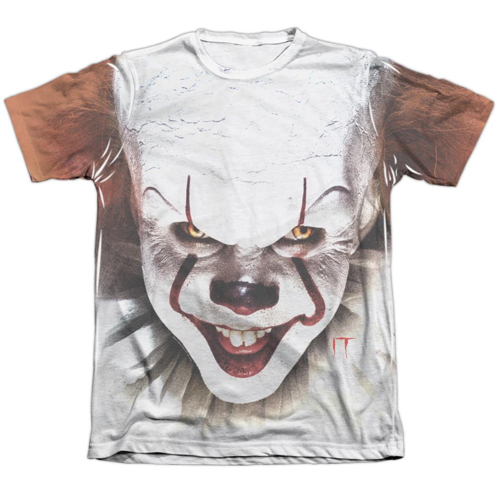 It (2017) Pennywise At Large Men's Regular Fit Poly Cotton Short-Sleeve T-Shirt