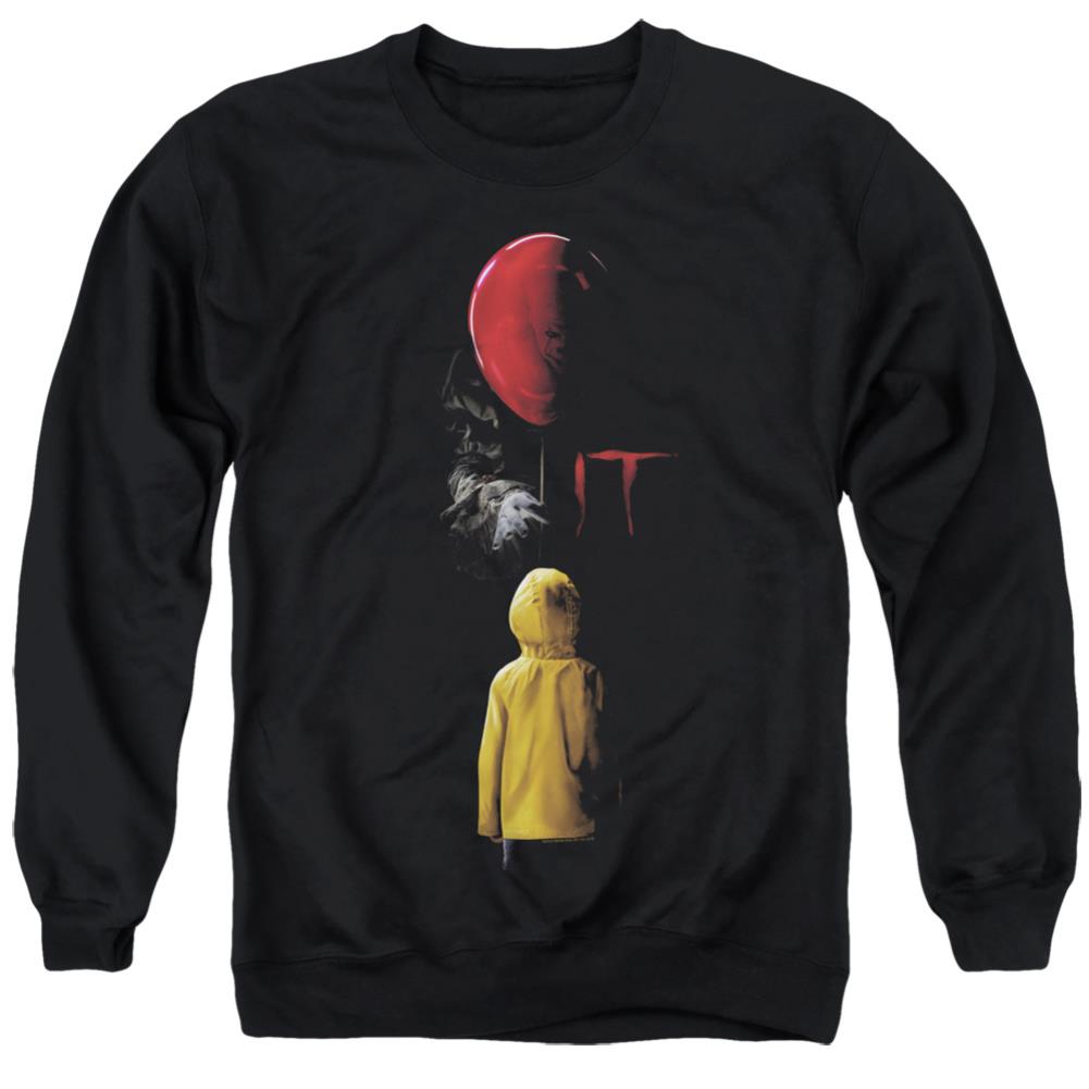 It (2017) Red Balloon Men's Crewneck 50 50 Poly Long-Sleeve T-Shirt