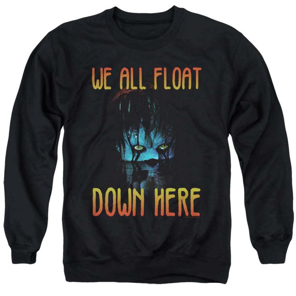 It (2017) We All Float Down Here Men's Crewneck 50 50 Poly Long-Sleeve T-Shirt
