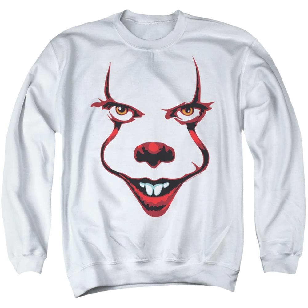 It (2019) Smile Men's Crewneck 50 50 Poly Long-Sleeve T-Shirt