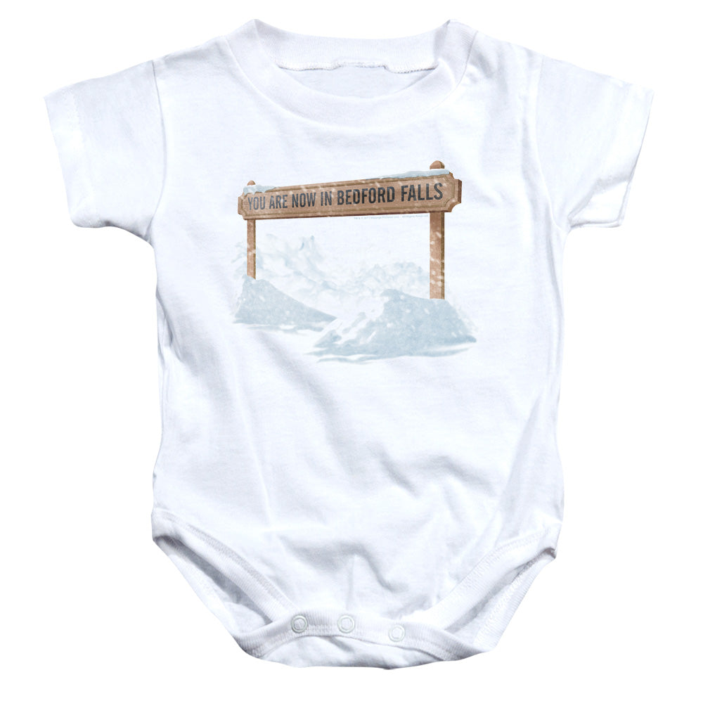 It's A Wonderful Life Bedford Falls Infant's Cotton SS Snapsuit