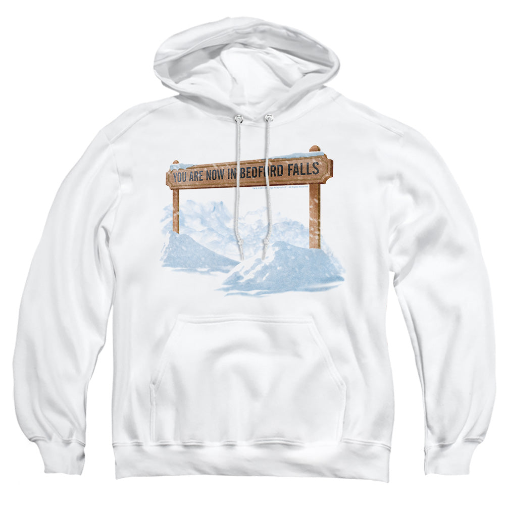 It's A Wonderful Life Bedford Falls Men's Pull-Over 75 25 Poly Hoodie
