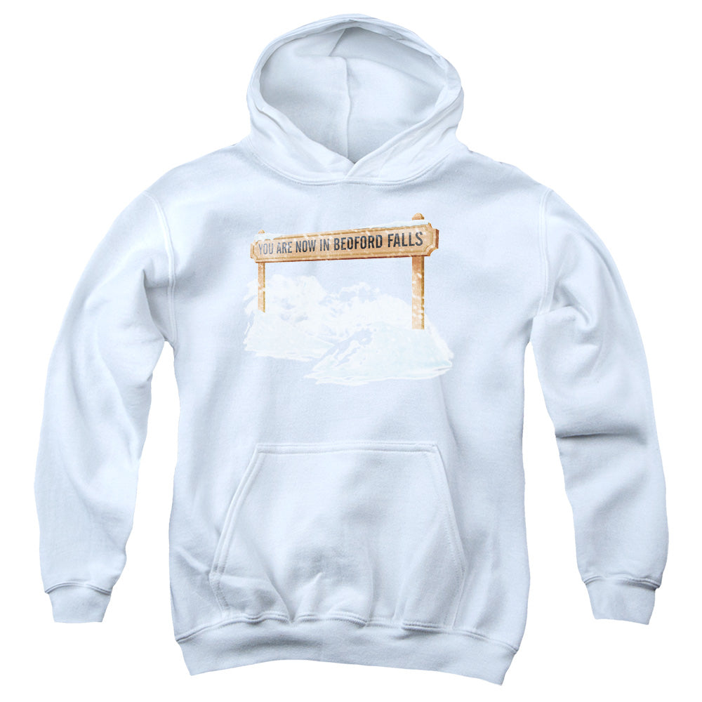 It's A Wonderful Life Bedford Falls Youth Cotton Poly Pull-Over Hoodie